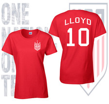 Carli Lloyd Legend United States Soccer Team Women&#39;s Red T-Shirt  - £23.63 GBP+