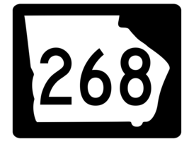Georgia State Route 268 Sticker R3933 Highway Sign - $1.45+