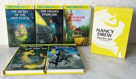 Nancy Drew Starter Set Hardcover Books #1-5 Mystery Stories by Carolyn Keene - £22.74 GBP