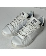 Adidas Stan Smith Classic Sneakers White Blue Leather sz 8.5 - $496.69 MXN