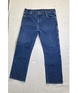 Men‘s 34x30 DICKIES Denim Blue Carpenter Work Pants Jeans 1939SNB 100% C... - $19.98