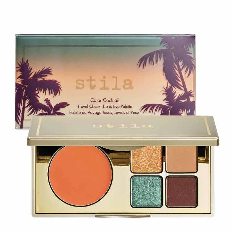 Stila Color Cocktail Travel Cheek, Lip & Eye Palette 0.18 oz Tequila Sunrise New - $16.82