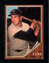 1962 Topps #169 Bob Cerv Vgex Yankees *NY13070 - £5.01 GBP