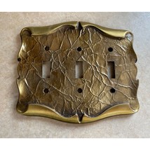 Vintage Amerock Carriage House Triple Light Switch Plate Cover - £18.78 GBP