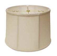 15&quot; Off White Throwback Drum Linen Lampshade - £127.33 GBP