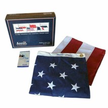 U.S American Flag 3X5 Ft Annin Flagmakers # 2710 Tough-Tex Strongest MADE USA - £33.88 GBP
