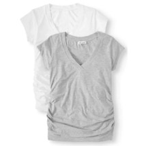 2 PACK - Oh! Mamma Maternity Women&#39;s V-Neck T-Shirt Size Women&#39;s MEDIUM - £15.71 GBP