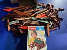 Vintage Playskool Lincoln Logs #884 Blacksmith Building Complete Plus More !! - $74.25