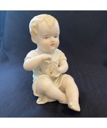 Vintage Antique Decorative Bisque Piano Baby Figurine Numbered 23/110  - £22.64 GBP