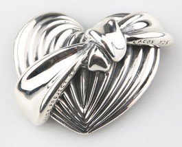 Lagos Caviar Plata de Ley Sida Proyecto Corazón Cinta Broche 1992 - £383.40 GBP