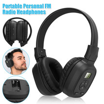 Portable FM Radio Wireless Headphones Headset Stereo Foldable Receivers Over-Ear - £24.26 GBP