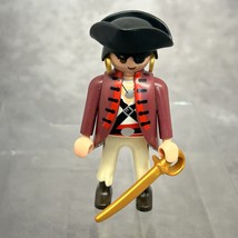 Playmobil Pirate Figure, Gold Hoop Earrings &amp; Sword - $5.87