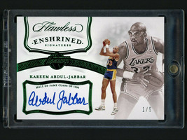 2020 Panini Flawless Enshrined Kareem Abdul-Jabbar Autograph Card #1/5 Lakers - £470.83 GBP