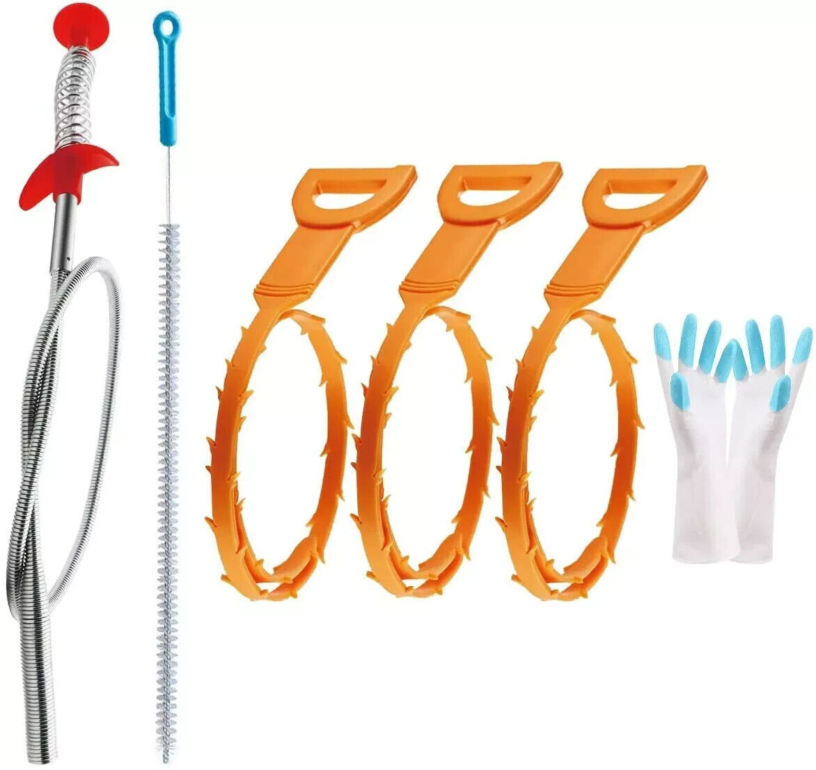 Drain Clog Remover Drain Hair Remover Tool Kit,3 Pack 19.7 Inch Drain Au... - $9.89