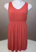 Women’s JJ Authentic Casual Stretch Dress, Elastic waist Color Coral, Si... - $14.84
