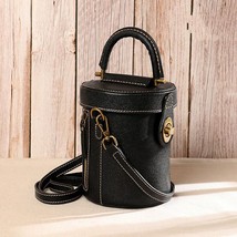 Leather Women Bag 2022 New Vintage Ladies Mini Bags First Layer Cowhide Hasp Fas - £111.64 GBP