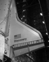 Close-up of wing of Space Shuttle Orbiter Discovery VAB KSC NASA- New 8x10 Photo - £6.93 GBP