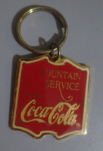 Drink Coca-Cola Metal Key Chain Fountain Service 1998 - £4.27 GBP