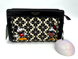 Disney X Kate Spade Mickey Minnie Mouse Flower Jacquard Medium Crossbody 100 NWT - £226.87 GBP
