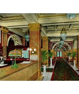 Vtg Postcard Advertising Chicago Illinois IL Plaza Hotel Lobby Interior UNP - $72.88 MXN