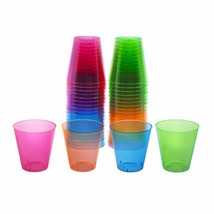 Party Essentials Hard Plastic 2-Ounce Shot/Shooter Glasses, 80-Count, Mu... - $25.99