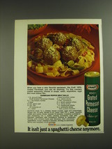 1974 Kraft 100% Grated Parmesan Cheese Ad - Parmesan Pepper Meat Balls - $18.49
