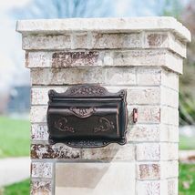 Antique Bronze Finishing Cast Aluminum Wall Mounted Mailbox, Weather-Res... - $110.69