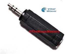 1/4&quot; Female Jack to 3.5mm 1/8&quot; Male Plug Stereo Headphone Audio Adapter VWLTW - £5.21 GBP