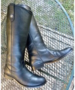 FRYE Black Leather Knee Hi Boots Extended Calf Tall Riding Boots Womens 7B - $1,753.88 MXN