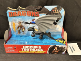 Dreamworks Dragons How to train your dragon Hiccup &amp; yellow tail toothless 7&quot;  - £77.52 GBP
