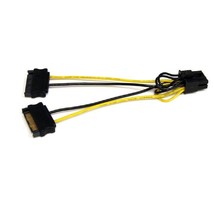 StarTech 6in SATA Power to 8 Pin PCI Express Video Card Power Cable Adapter - SA - £11.19 GBP