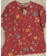 Vintage Bobbie Brooks Women’s Flower Top 20w With Tags Shirt Sh4 - $22.76