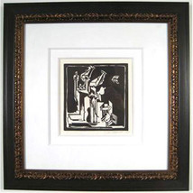 Untitled (Abstract Still Life) By Hans Burkhardt 1971 Signed Linoleum Print - £487.89 GBP