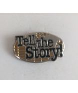 Vintage Tell The Story! Silver &amp; Gold Tone Lapel Hat Pin - €7,08 EUR