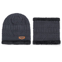 Scarf Hat Padded Warm Knit Hat - £13.85 GBP