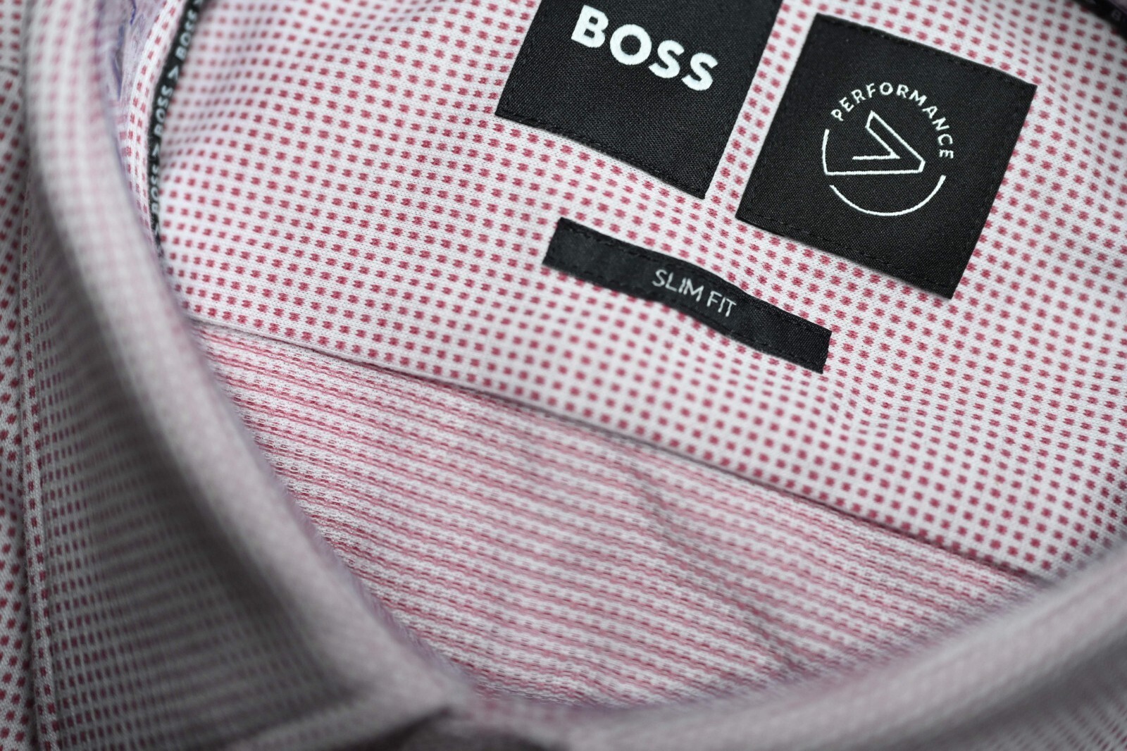 HUGO BOSS Hombre Hank Viaje Delgado Performance Algodón Elástico Camisa 37 14.5 Item image 5