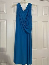 Kasper  Blue Women Dress Sleeveless Size 12 - £19.75 GBP