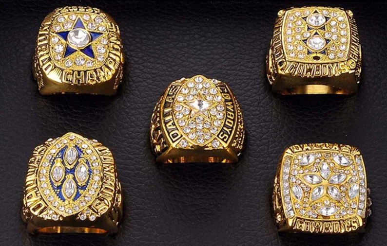 Dallas Cowboys NFL Championship Ring Set... Fast shipped from USA - $1,807.64 MXN