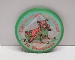 Vintage Russ Berrie &quot;Caution Christmas Burnout In Progress&quot; Lenticular Pin - $12.77