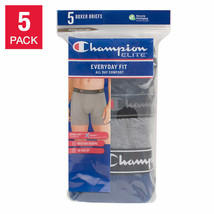 Champion Men&#39;s Boxer Briefs 5-pack - Mixed Colors (Select Size) Brand New Sealed - £17.54 GBP
