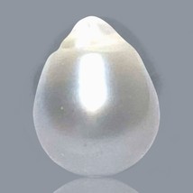 Giant 14.4 x 18.3mm 24.2 Carats Tahitian Sea Natural Smoke Silver Gray Pearl - £107.22 GBP