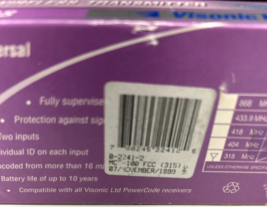 Visonic MCT-100 Wireless Transmitter - $1,417.70 MXN Visonic MCT-100 Wireless Transmitter - $1,417.70 MXN