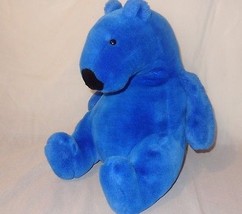 Polar Bear Blue Plush Stuffed Animal 14" - £15.71 GBP