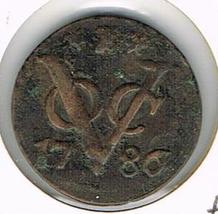 1 Duit Zeeland, Netherlands East Indies,1786 - £17.57 GBP