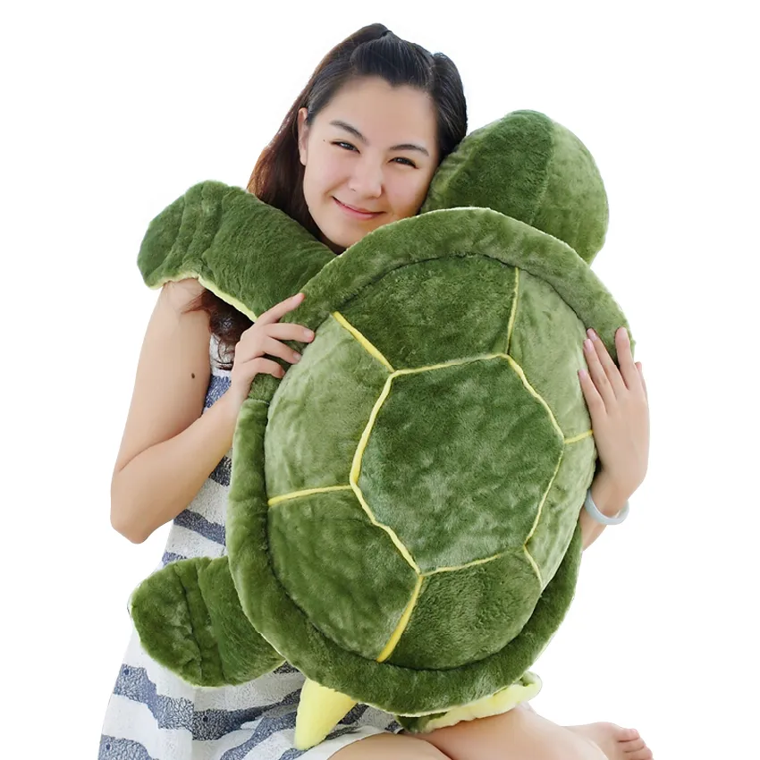 Plush Tortoise Toy Cute Turtle Plush Pillow Stuffed Cushion for Girls Gift 35cm - £15.28 GBP