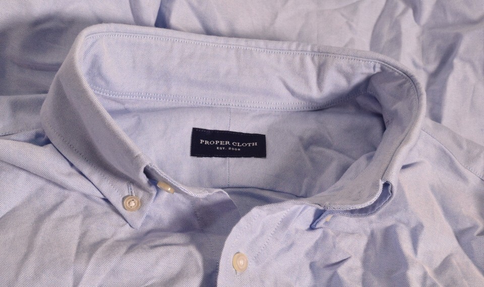 Proper Cloth Mens Button Down Shirt Blue Item image 6