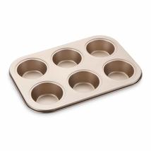 6 Cups Bakeware Mince Pie Carbon Steel Cake Pan Baking Tray Muffin Tray ... - £11.35 GBP