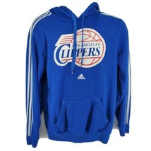 Adidas LA Clippers Hoodie Size S Blue Long Sleeve Pullover Basketball - $28.23