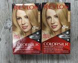 2 PACK Revlon ColorSilk Hair Color, 74 Medium Blonde - $16.73