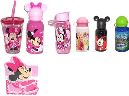 Disney Store Bottle Tumbler Mealtime Magic Minnie Mickey Princess Cinder... - £29.49 GBP